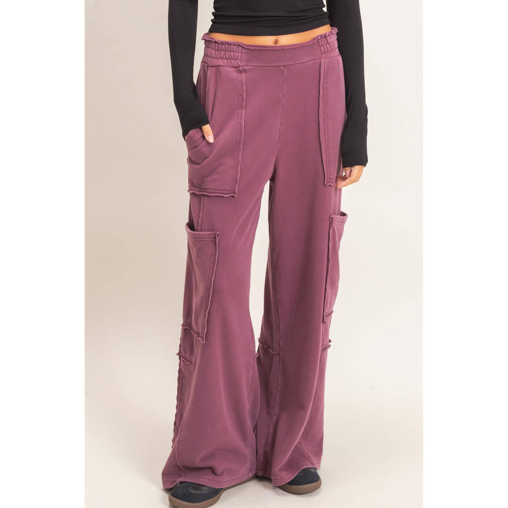 Mineral Wash Cargo Pocket Pants