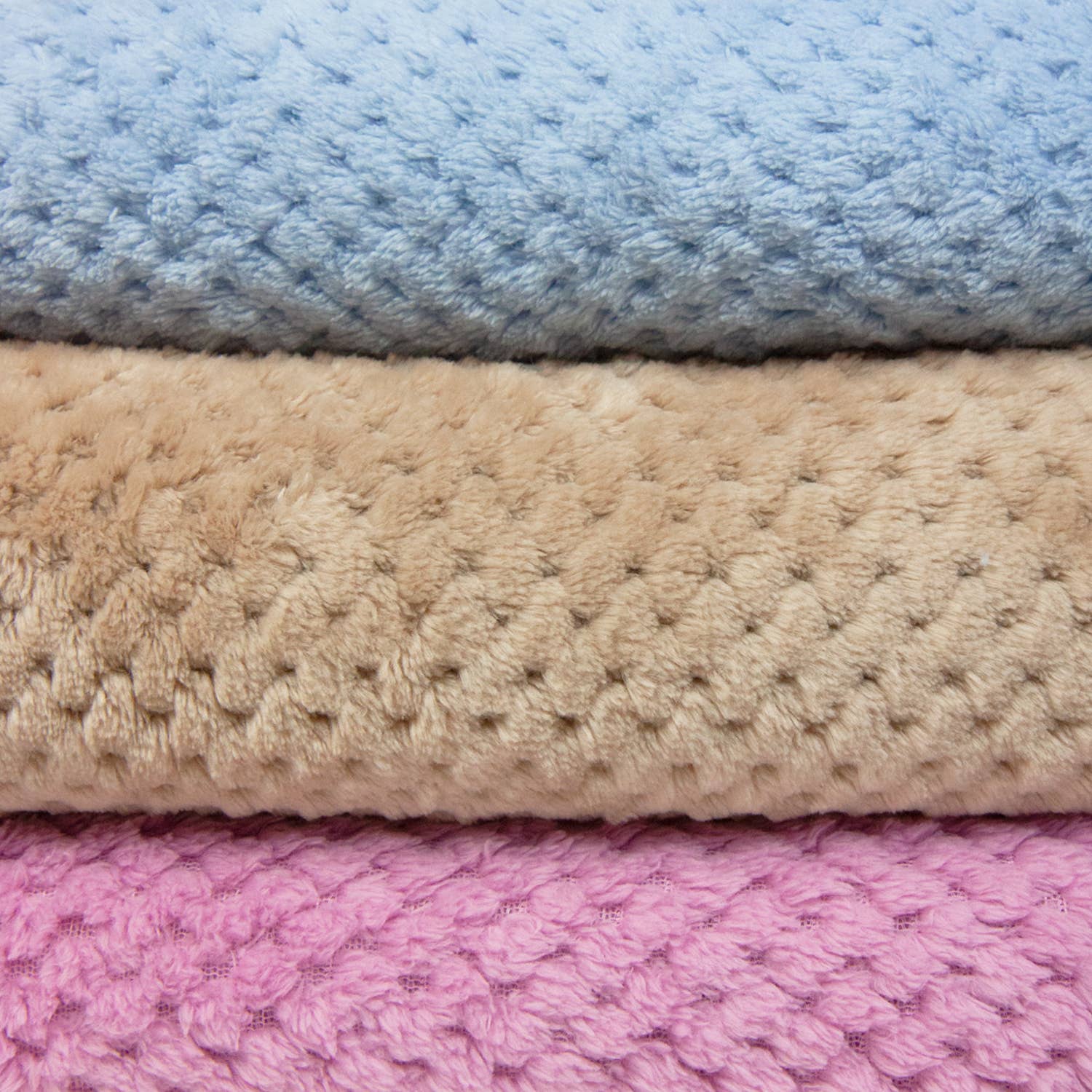 Soft Coral Fleece Throw Blanket