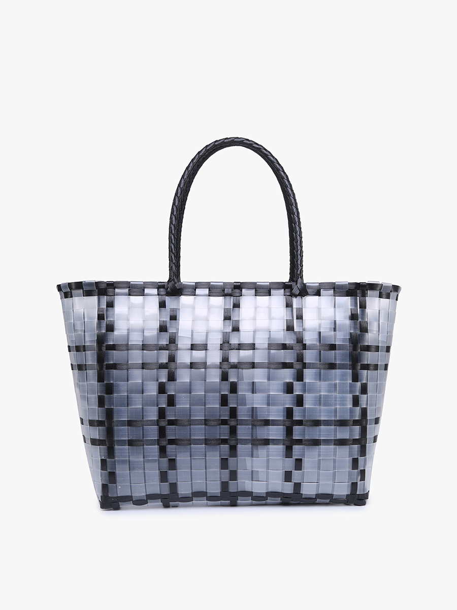 M2340 Alexandria Plastic Colored Contrast Tote