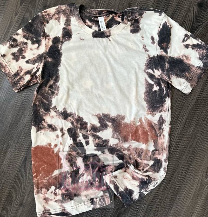 Bleached cowhide sweatshirt / T shirt