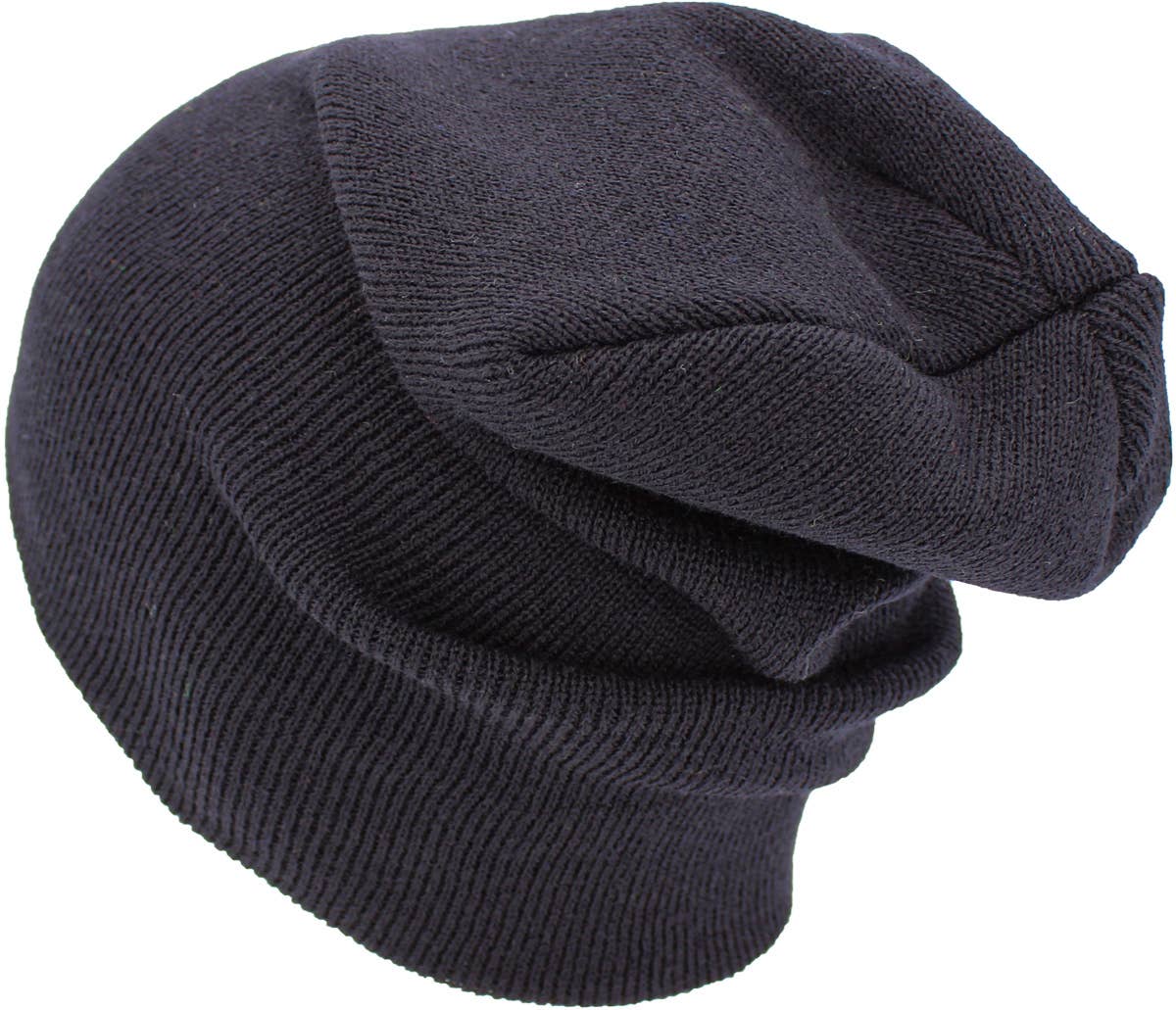 Solid Long Beanie - Made In USA