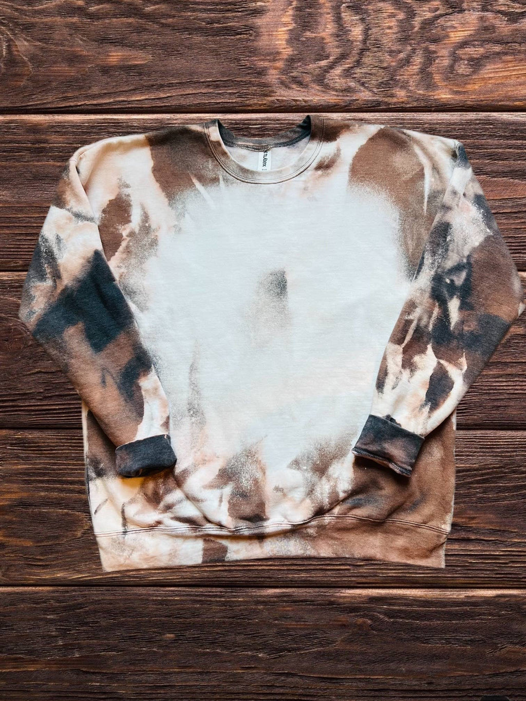 Bleached cowhide sweatshirt / T shirt