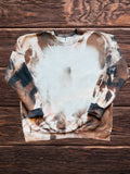 Bleached cowhide sweatshirt / T shirt