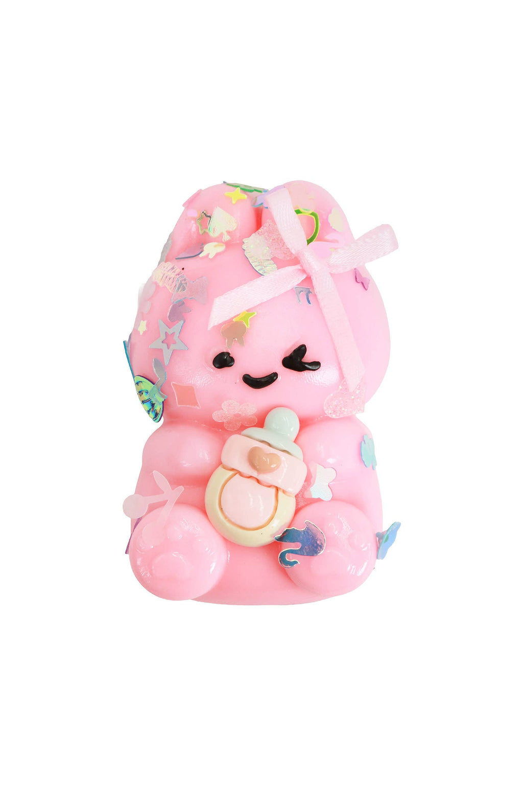 Mini Bunny Rabbit Glittery Sticky Mochi Squishy Bag