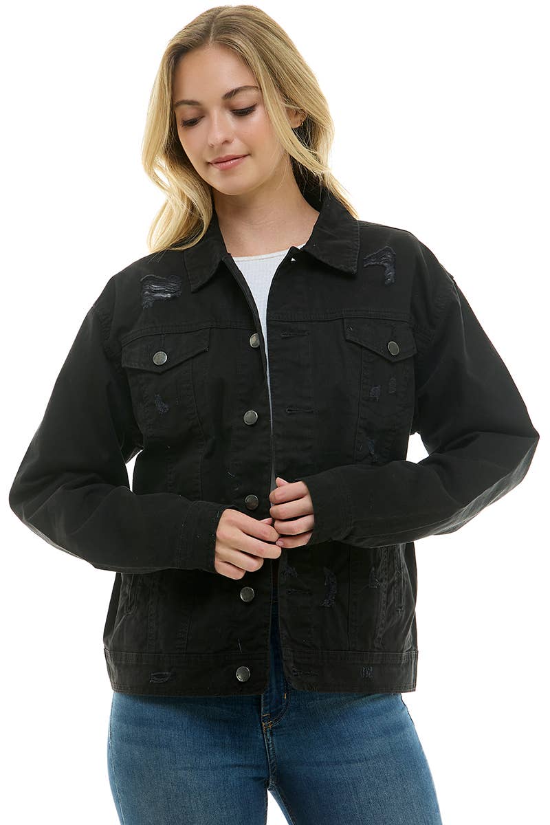 Boyfriend's Denim  jacket for the roomy and relaxed fit