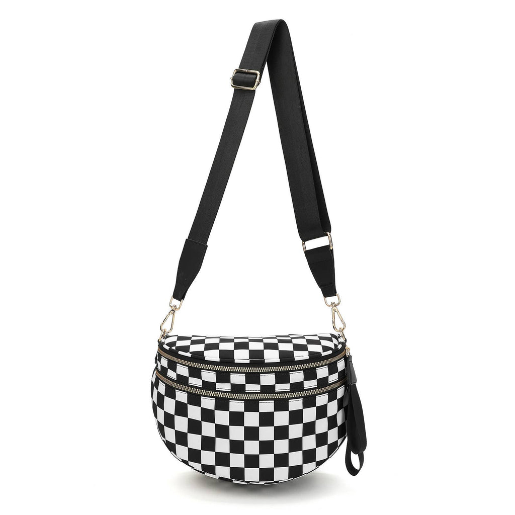 Paulina Nylon Waterproof Multi-Compartment 10" Crossbody Bag