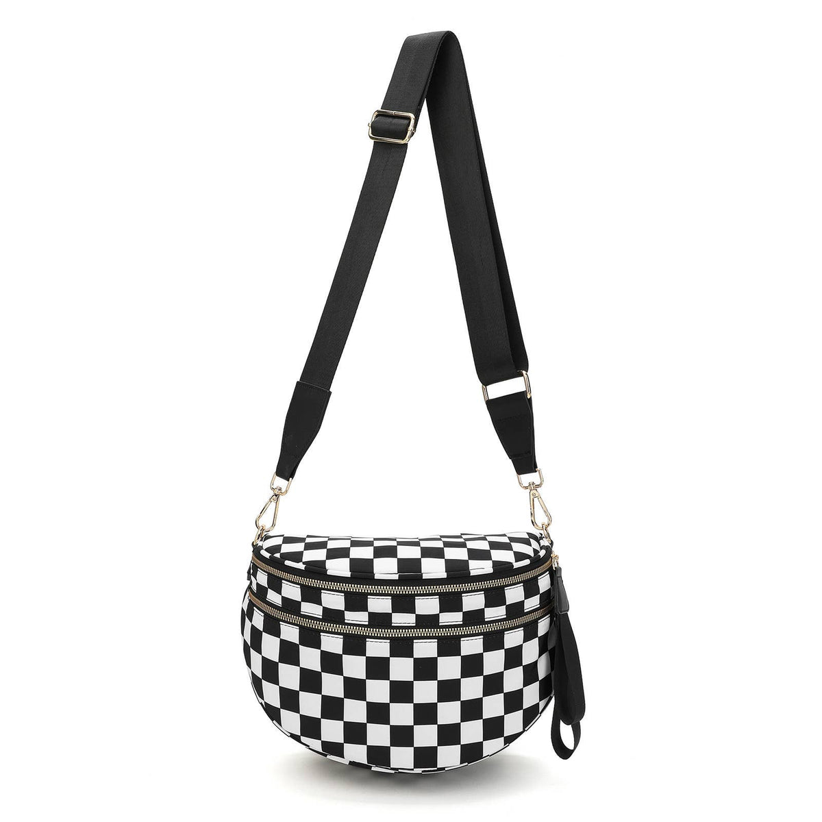 Paulina Nylon Waterproof Multi-Compartment 10" Crossbody Bag