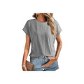 Summer Women's Side Pleated Raglan Sleeve T-Shirt