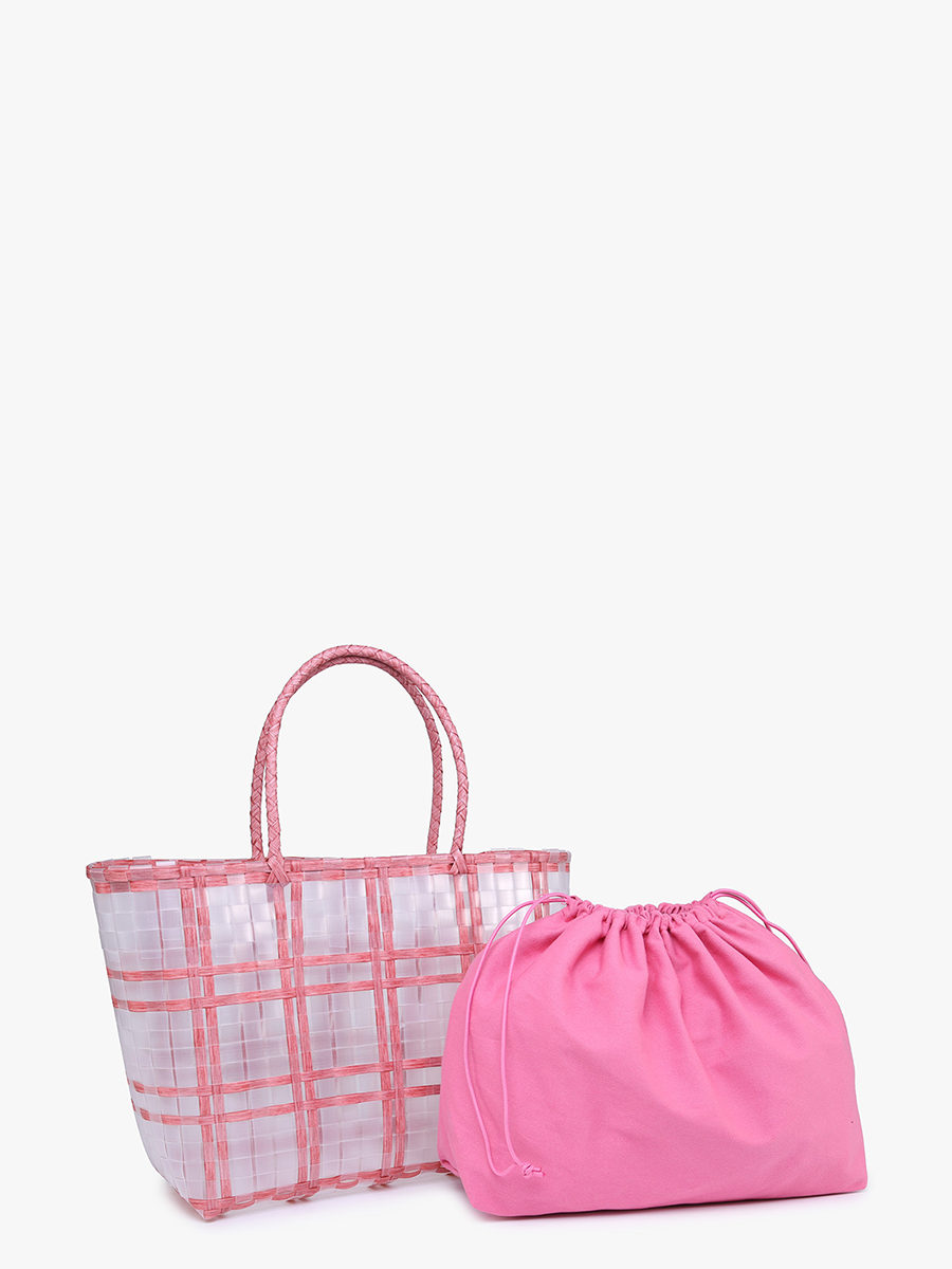 M2340 Alexandria Plastic Colored Contrast Tote