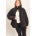 Quilted Mock Neck Zip-Up Puffer Jacket