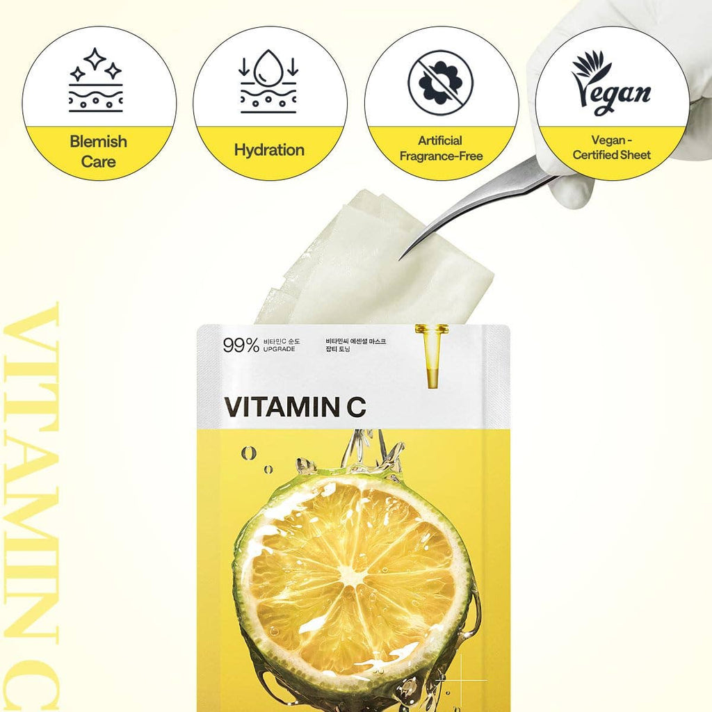 Mediheal Vita Essential Mask – Vitamin C Brightening & Revitalizing Sheet Mask – Wholesale K-Beauty