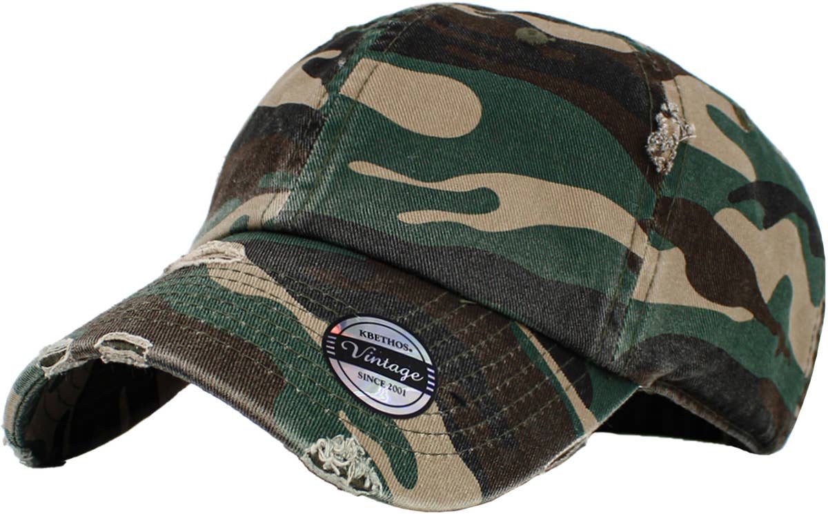 Vintage Distressed Washed Style Baseball Caps