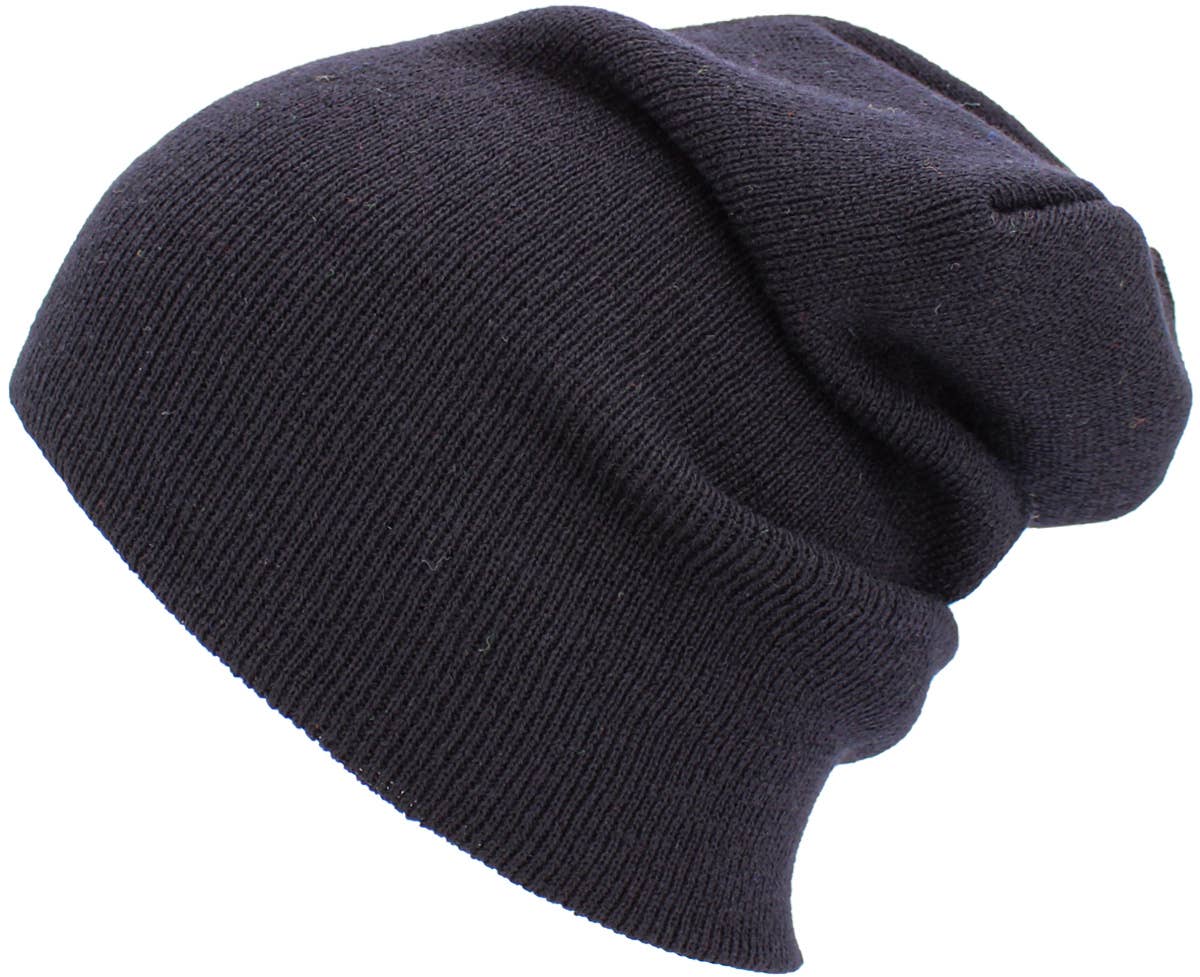 Solid Long Beanie - Made In USA