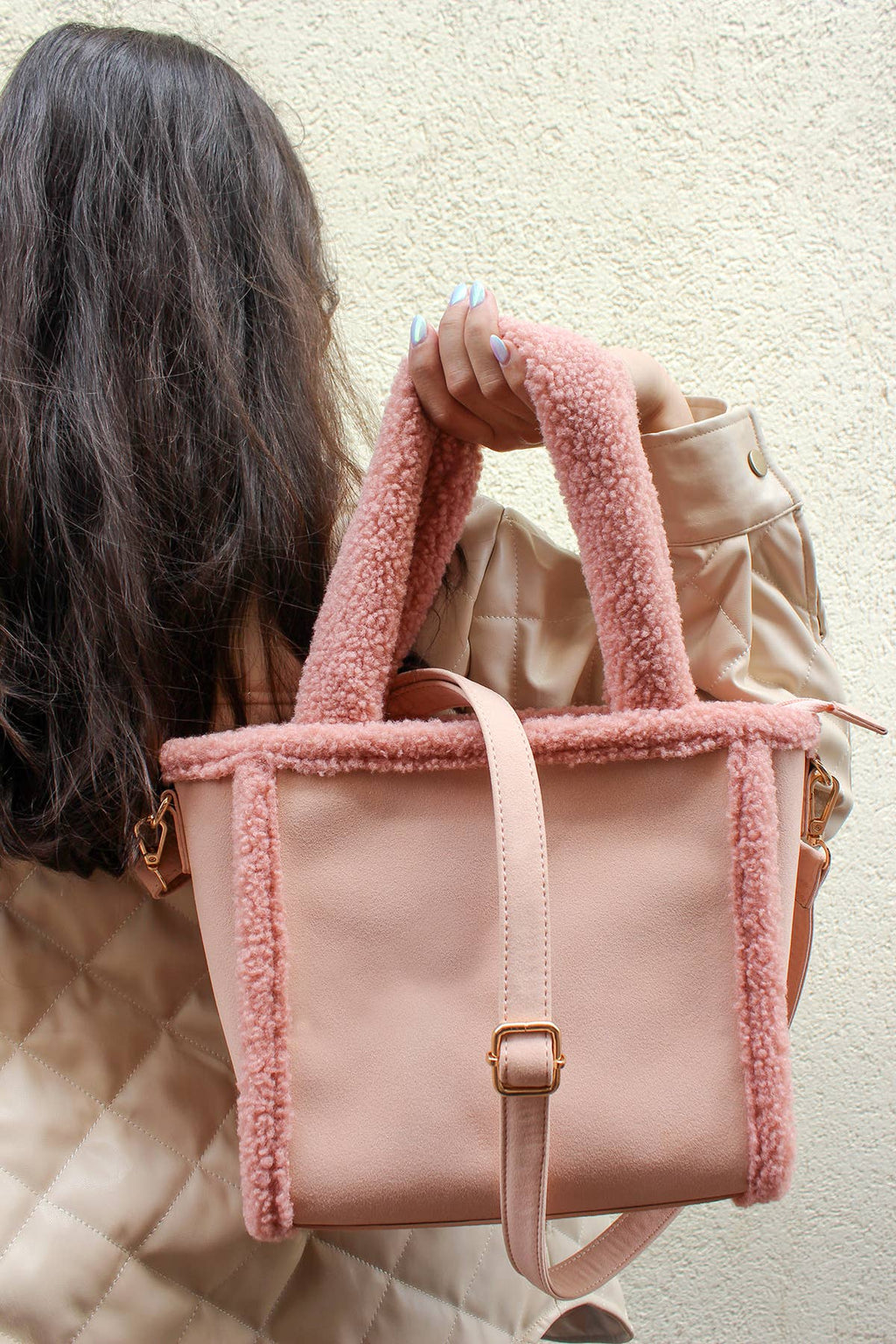 Helsinki Sherpa Trim Satchel/Crossbody | JN2378