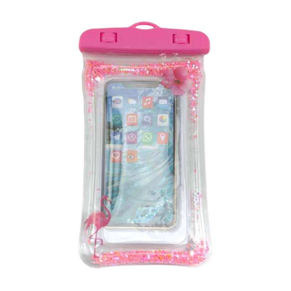 12 SET OF 2 - Floating Glitter Waterproof Phone Pouches
