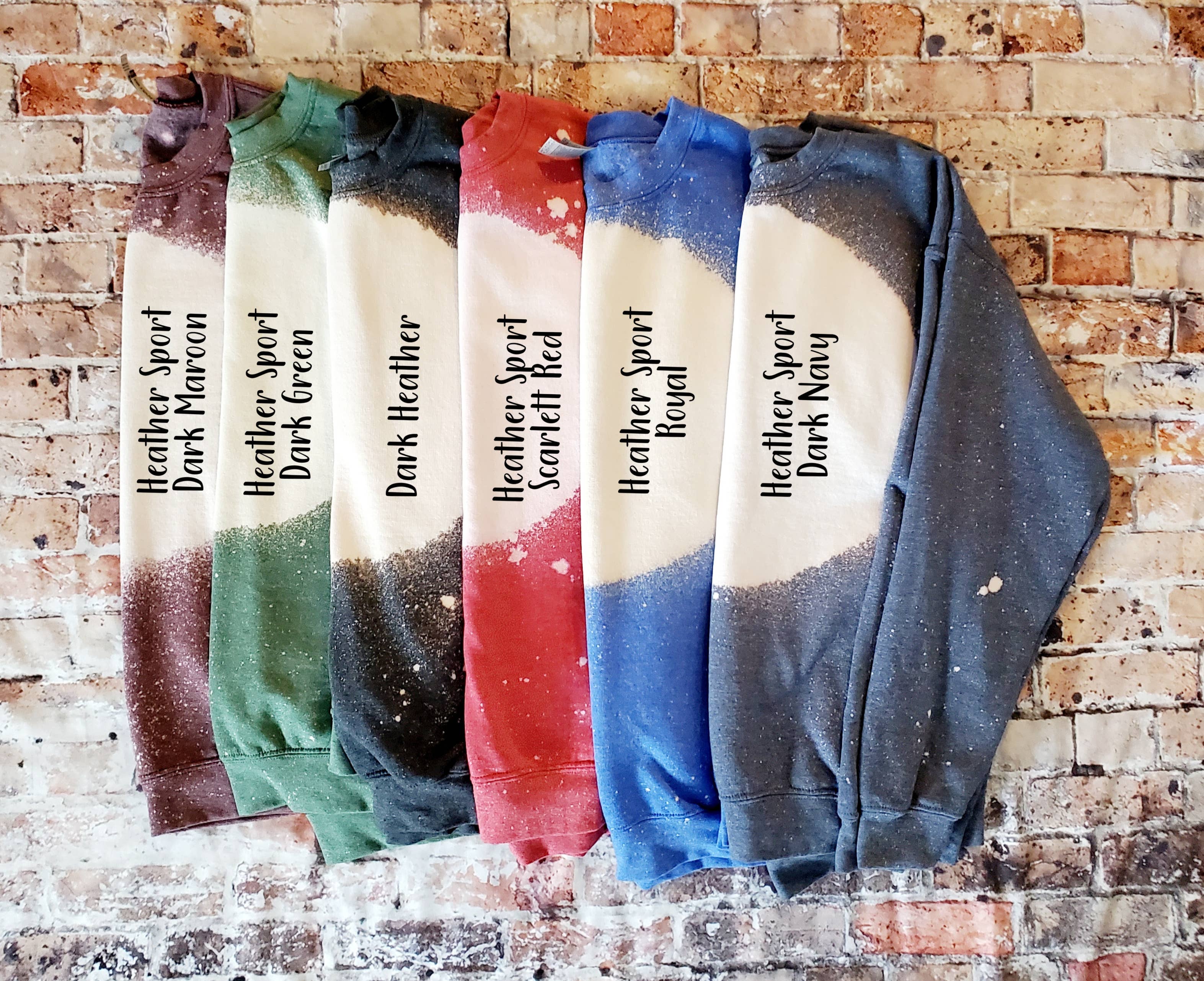 Blank Bleached Sweatshirts