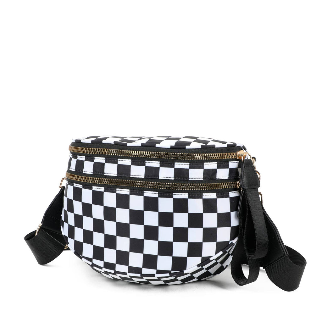 Paulina Nylon Waterproof Multi-Compartment 10" Crossbody Bag