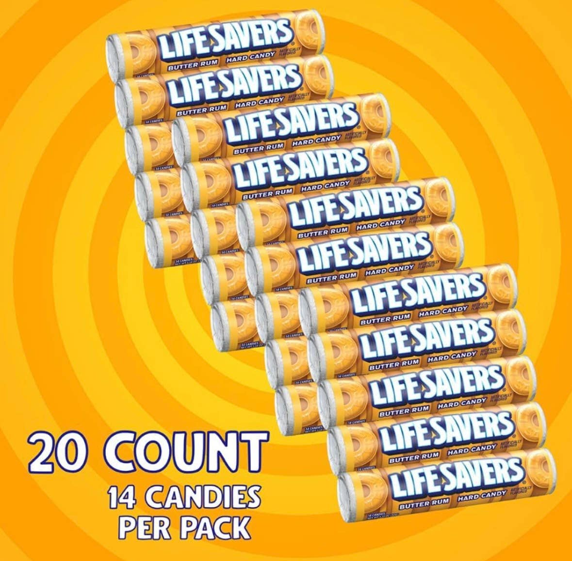 Nostalgic 1921 Butter Rum 🍹 Life Savers® 20ct Retro Roll