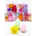 Blending Sponge Set with Cute Flower Hair Claw Clip
