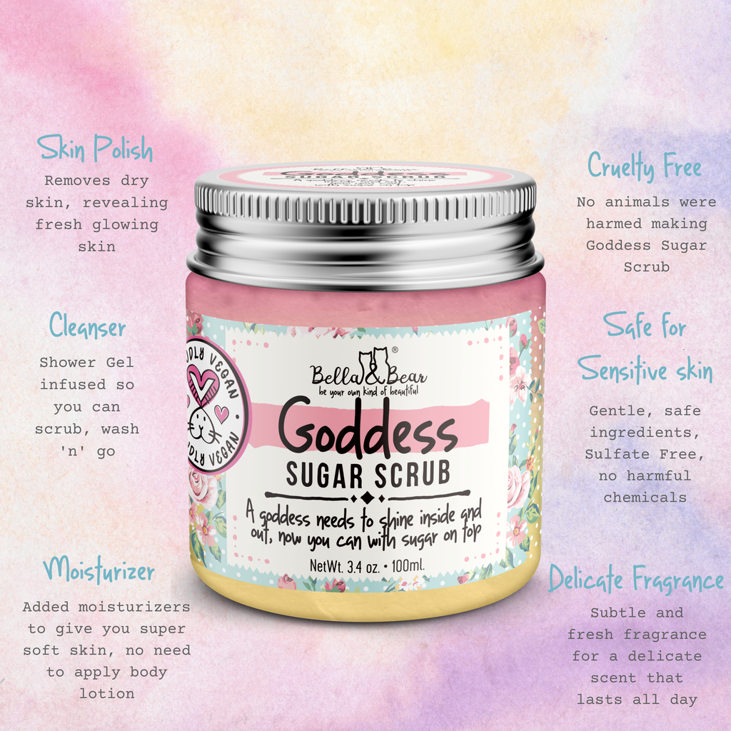 Goddess Sugar Scrub, Body Scrub Mini | Gift | Travel Size