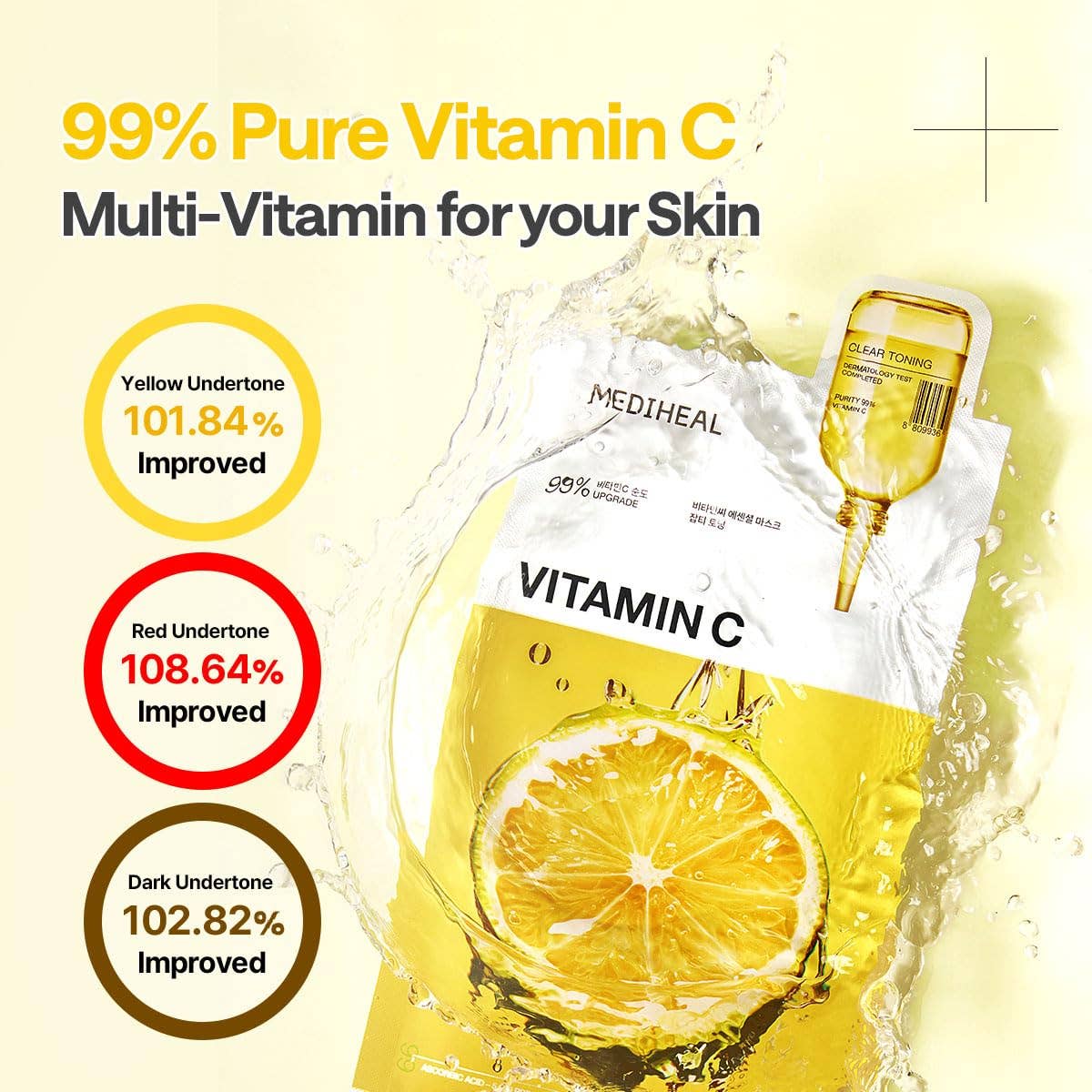 Mediheal Vita Essential Mask – Vitamin C Brightening & Revitalizing Sheet Mask – Wholesale K-Beauty