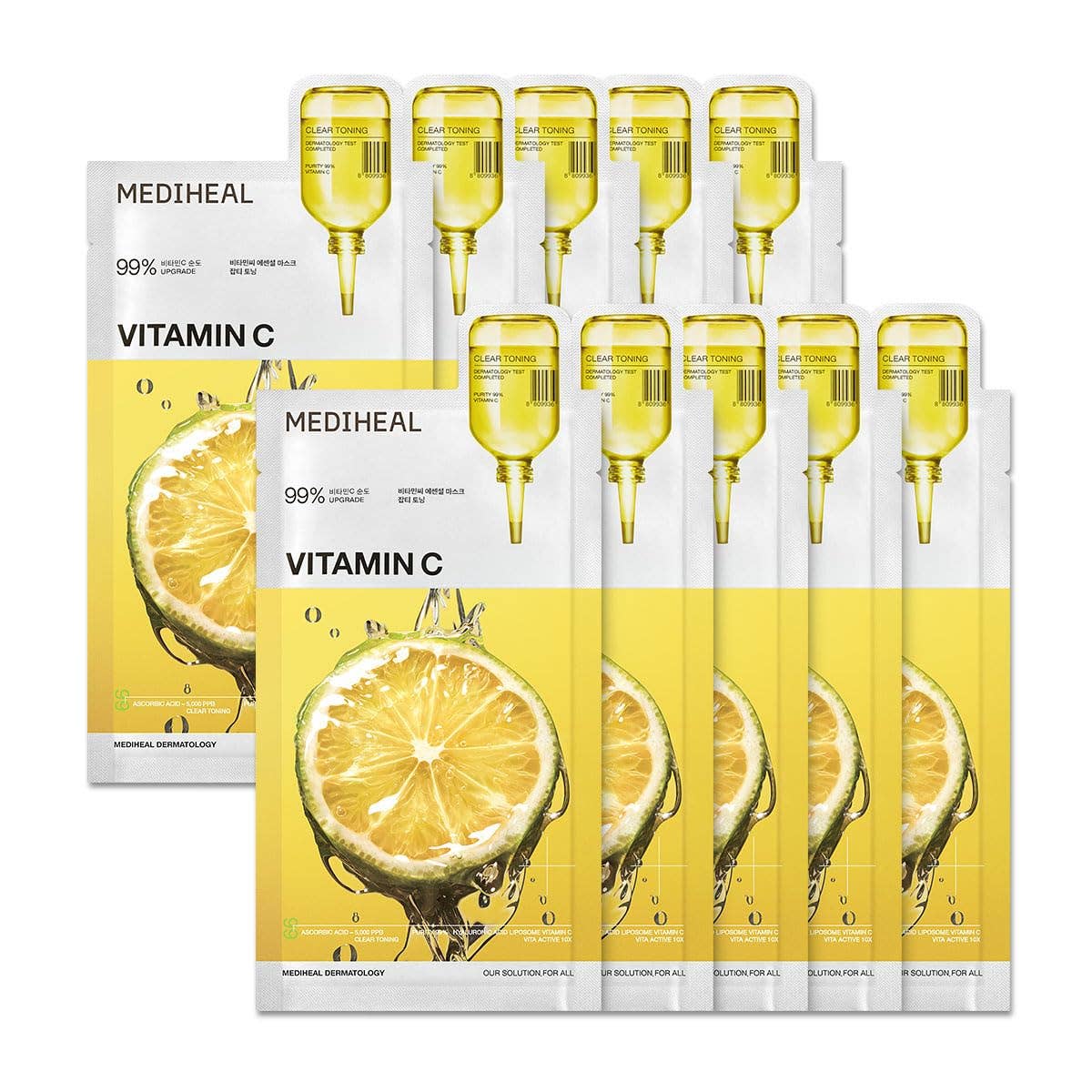 Mediheal Vita Essential Mask – Vitamin C Brightening & Revitalizing Sheet Mask – Wholesale K-Beauty