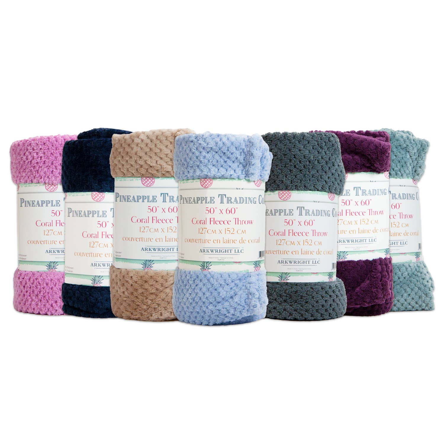 Soft Coral Fleece Throw Blanket