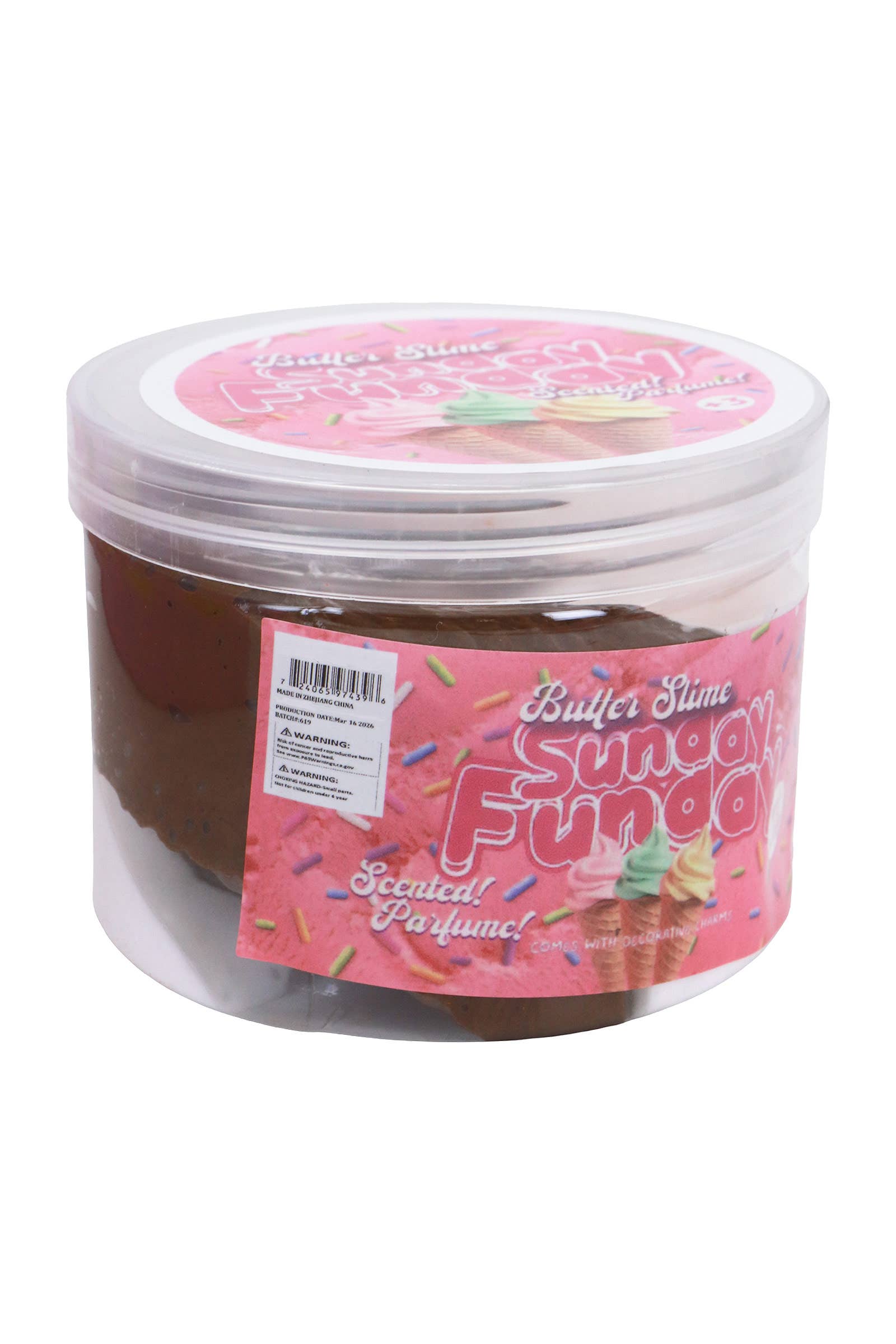 Sweet Desserts Butter Slime Jar - 12 Pcs